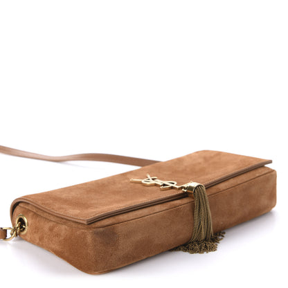 Saint Laurent Suede Monogram Tassel Kate 99 Cinnamon 4 of 11