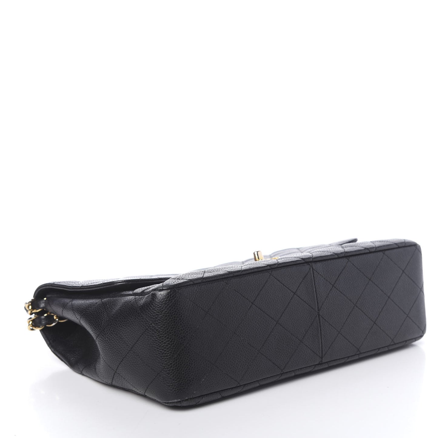 Caviar Quilted Jumbo Single Flap Black