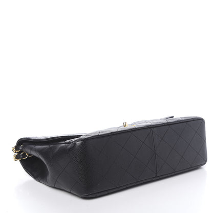 Chanel Caviar Quilted Jumbo Single Flap Black 5 of 14