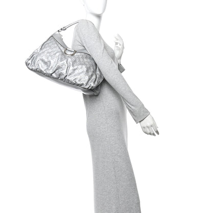 Gucci Guccissima Large D Hobo Silver 2 of 13