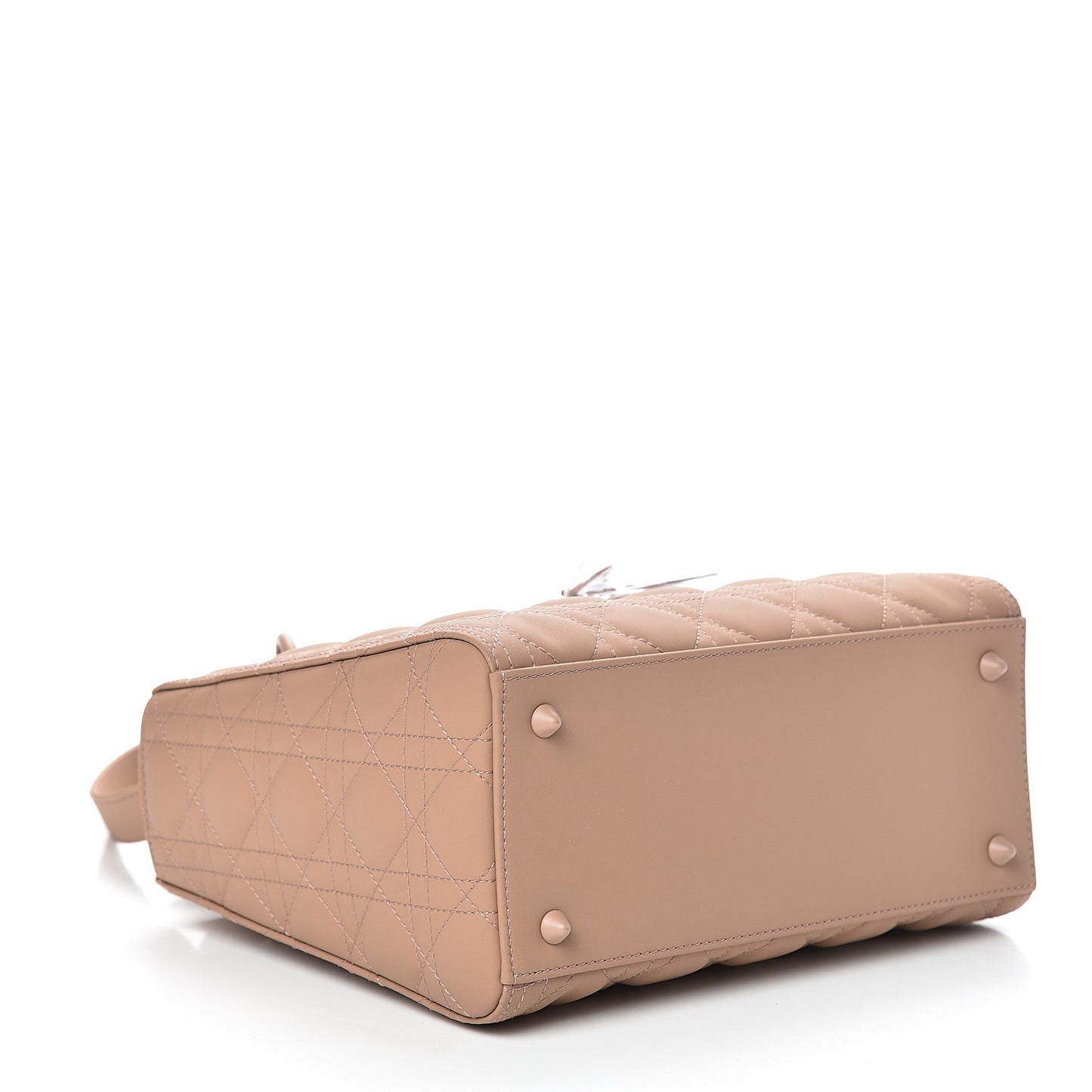 Ultra Matte Calfskin Cannage Medium Lady Dior Beige