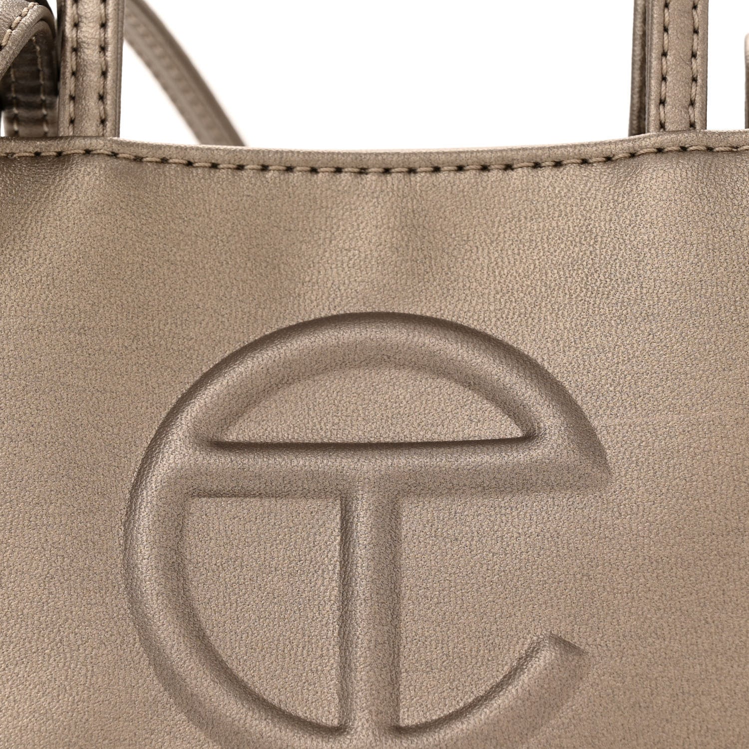Telfar Metallic Vegan Leather Small Shopping Bag Bronze 7 of 10