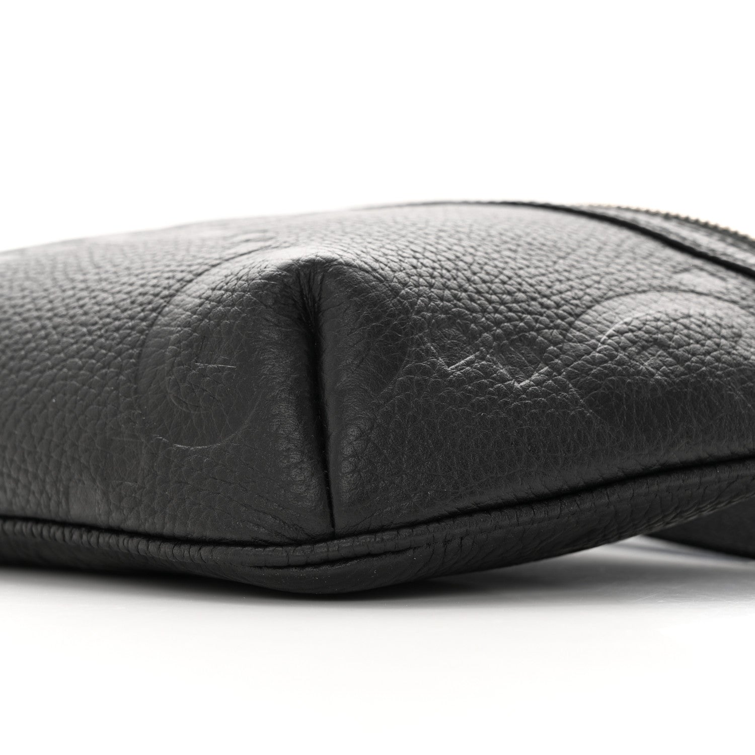 Gucci Piuma Calfskin Jumbo GG Embossed Small Belt Bag Black 10 of 11