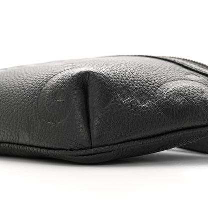 Gucci Piuma Calfskin Jumbo GG Embossed Small Belt Bag Black 10 of 11