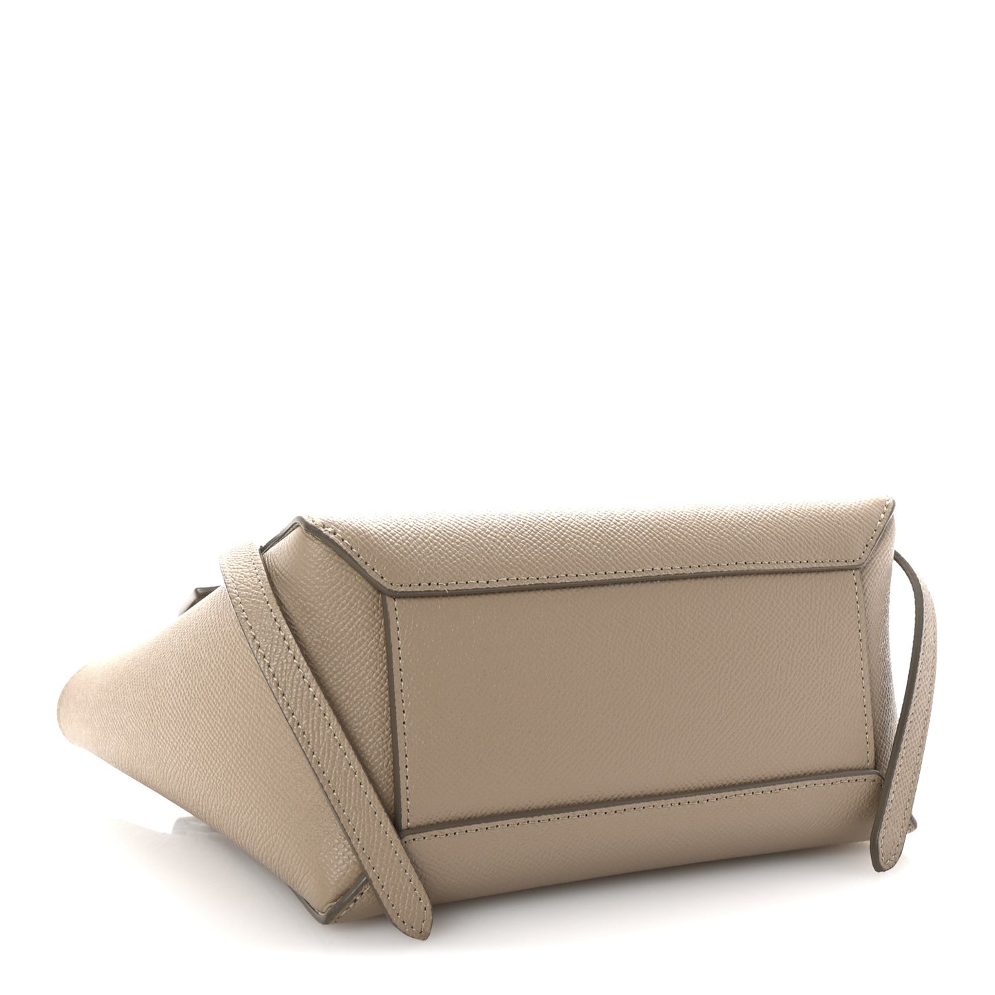 Grained Calfskin Nano Belt Bag Light Taupe