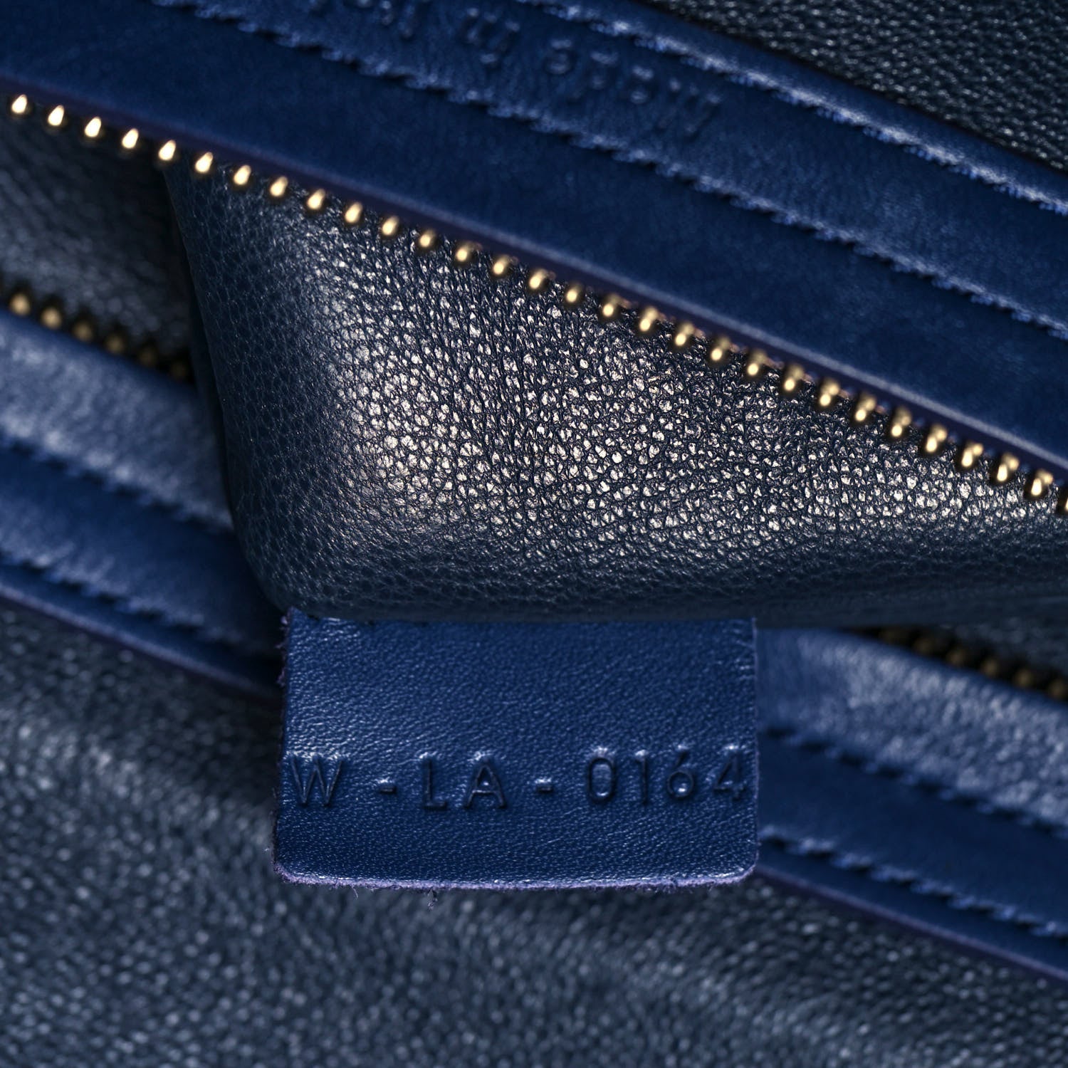 Celine Nubuck Calfskin Medium Phantom Luggage Navy Blue 9 of 15
