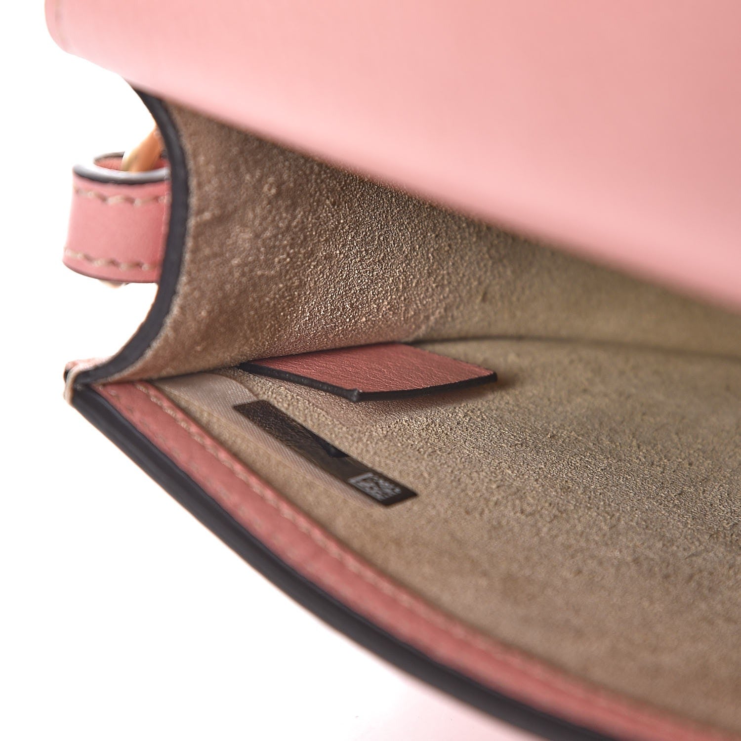 Chloe Calfskin Suede Small Nile Bracelet Bag Washed Pink 7 of 7