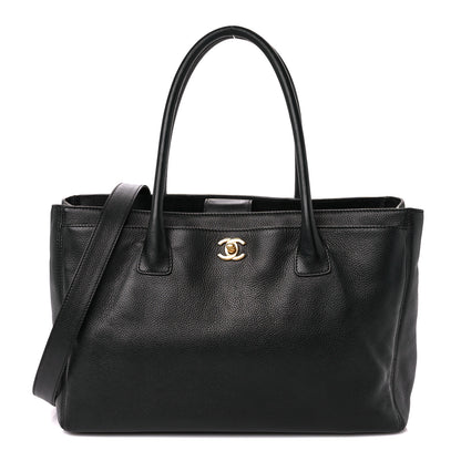 Chanel Calfskin Cerf Executive Shopper Tote Black 1 of 10