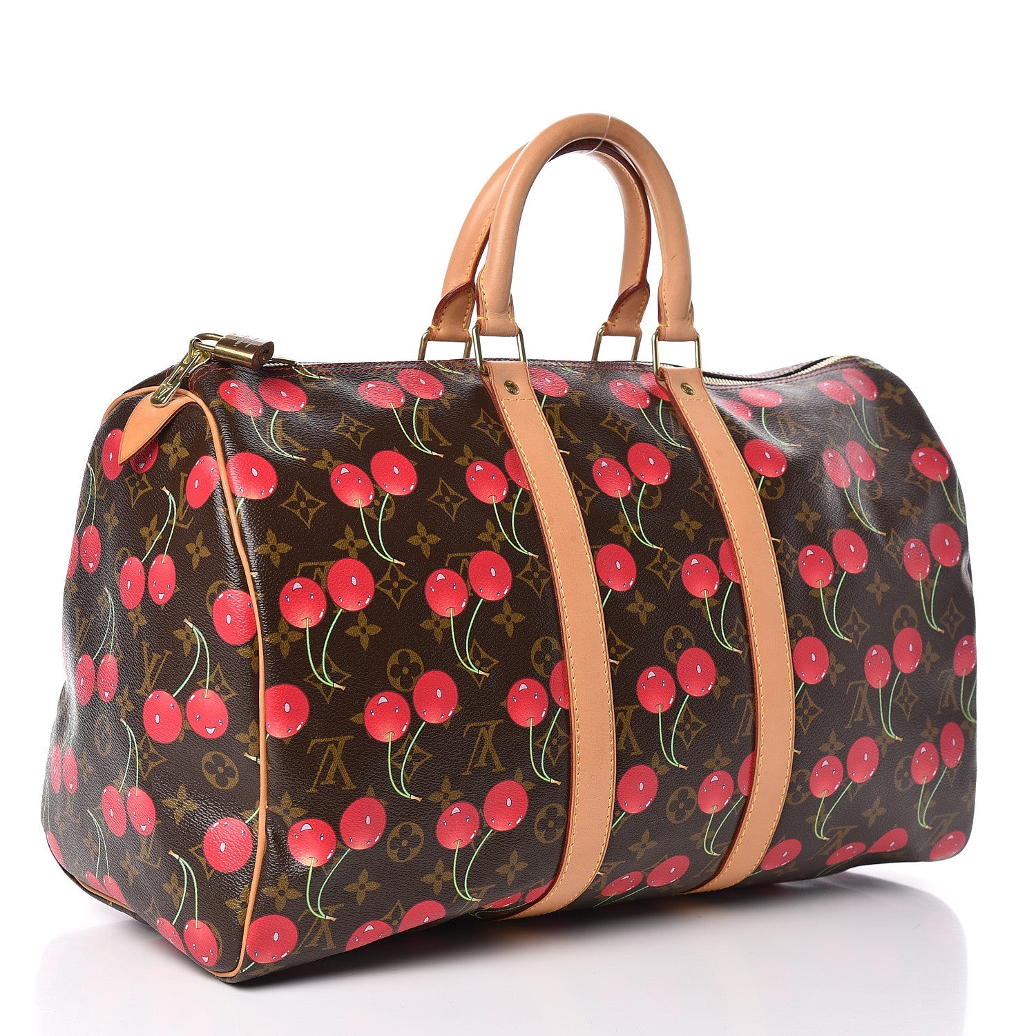 Louis Vuitton Monogram Cerises Keepall 45 3 of 17