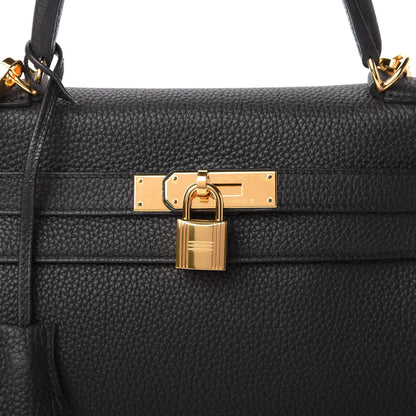 Hermes Togo Kelly Retourne 28 Black 10 of 10