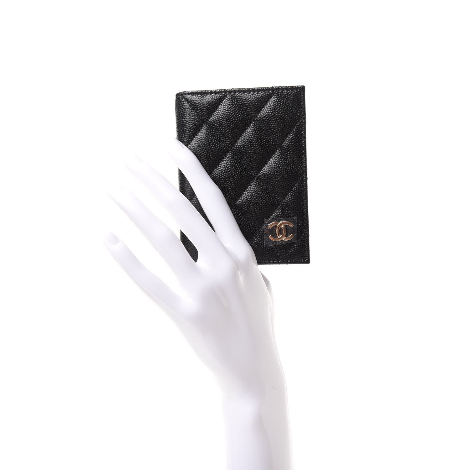 Chanel Caviar Quilted Card Holder Wallet Black 2 of 7