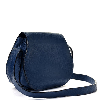 Chloe Calfskin Mini Marcie Round Crossbody Bag Royal Navy 2 of 10