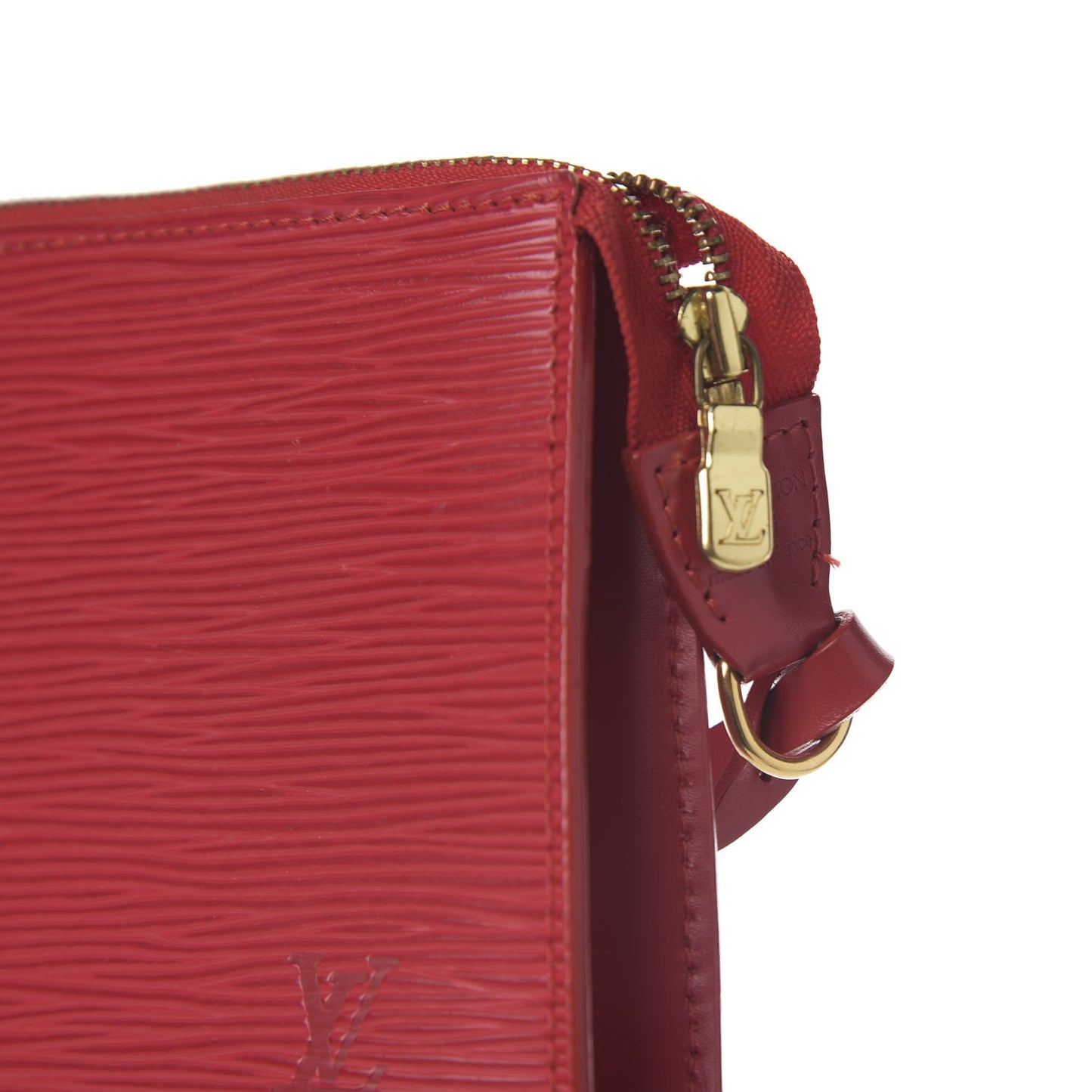 Epi Pochette Accessories 24 Castillan Red