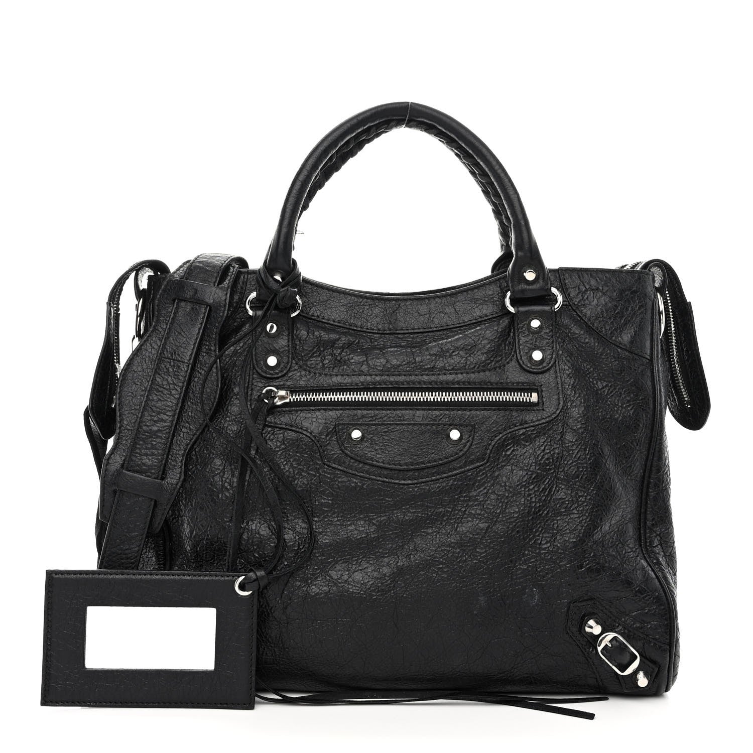 Balenciaga Agneau Classic Silver Hardware Velo Black 3 of 17