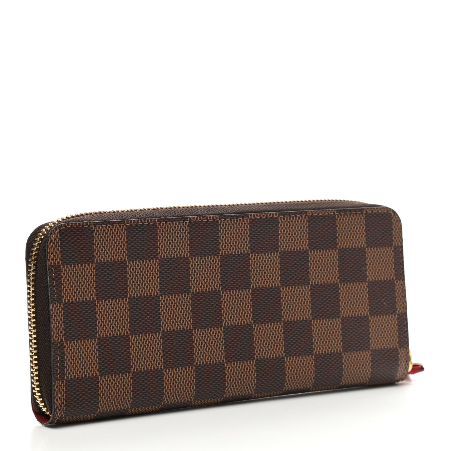 Damier Ebene Clemence Wallet Cherry