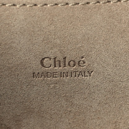 Chloe Calfskin Suede Mini Chain Faye Shoulder Bag Cloudy Blue 5 of 5
