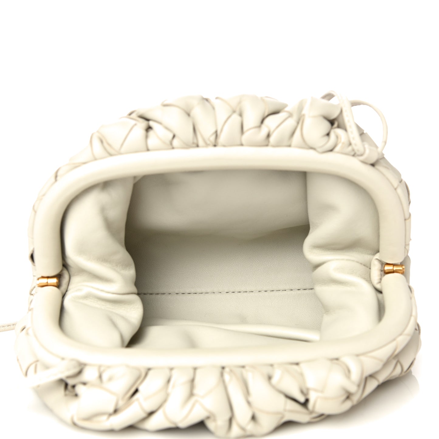 Nappa Intrecciato The Mini Pouch Chalk