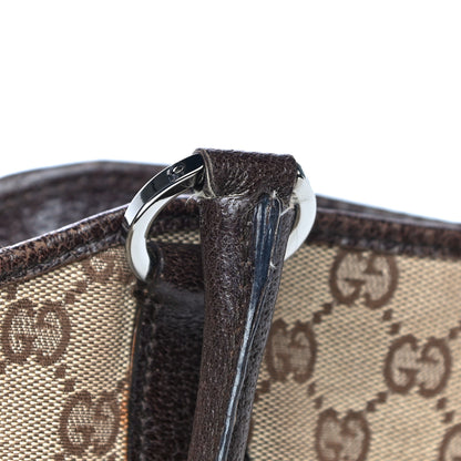 Gucci Monogram Signature Tote Dark Brown 32 of 41