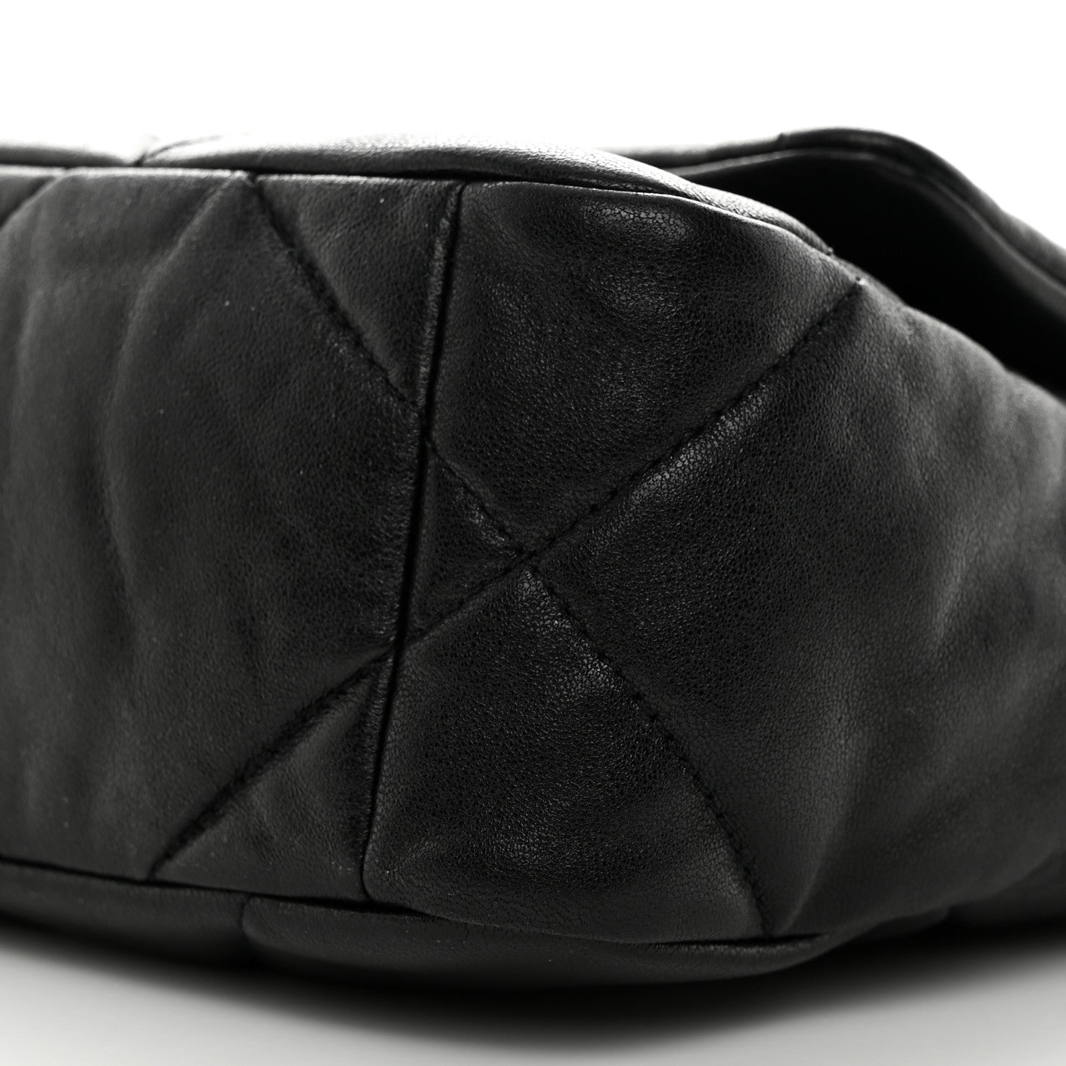 Chanel Shiny Goatskin Quilted Medium Chanel 19 Flap Black 10 of 10