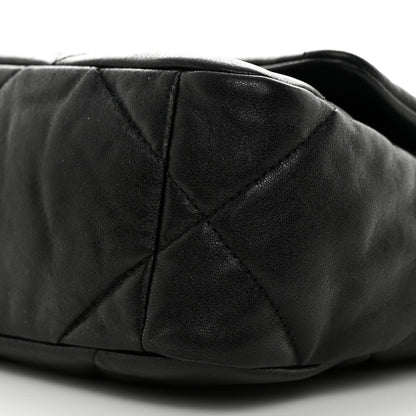 Chanel Shiny Goatskin Quilted Medium Chanel 19 Flap Black 10 of 10