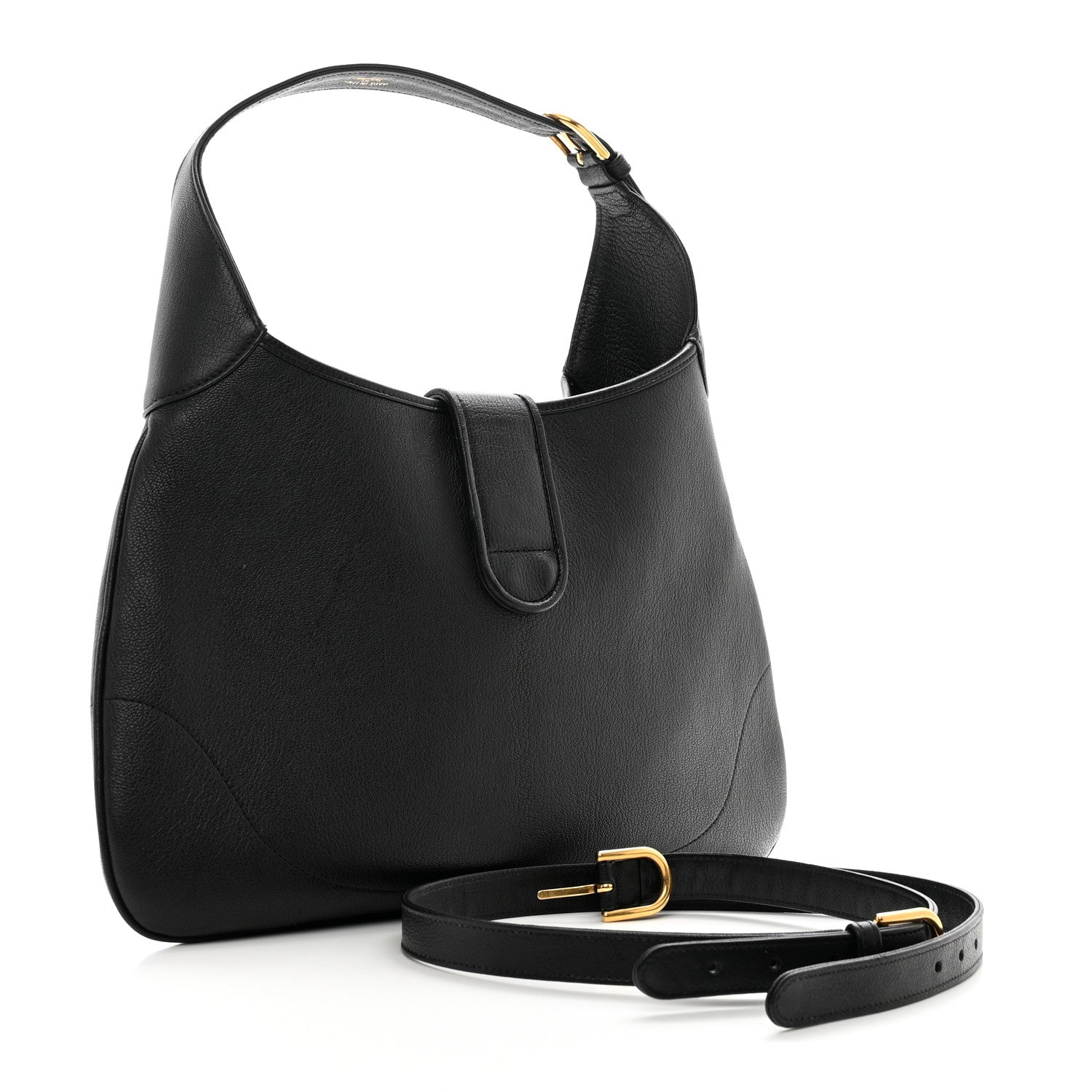 Gucci Goatskin Medium Aphrodite Shoulder Bag Black 3 of 9