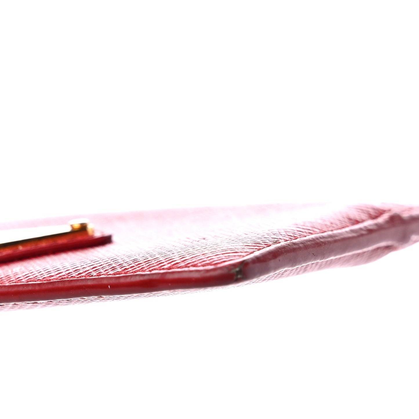 Saffiano Triangle Card Holder Fuoco