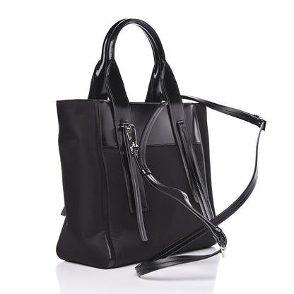Prada Tessuto Nylon Spazzolato Small Ouverture Top Handle Bag Black 4 of 10