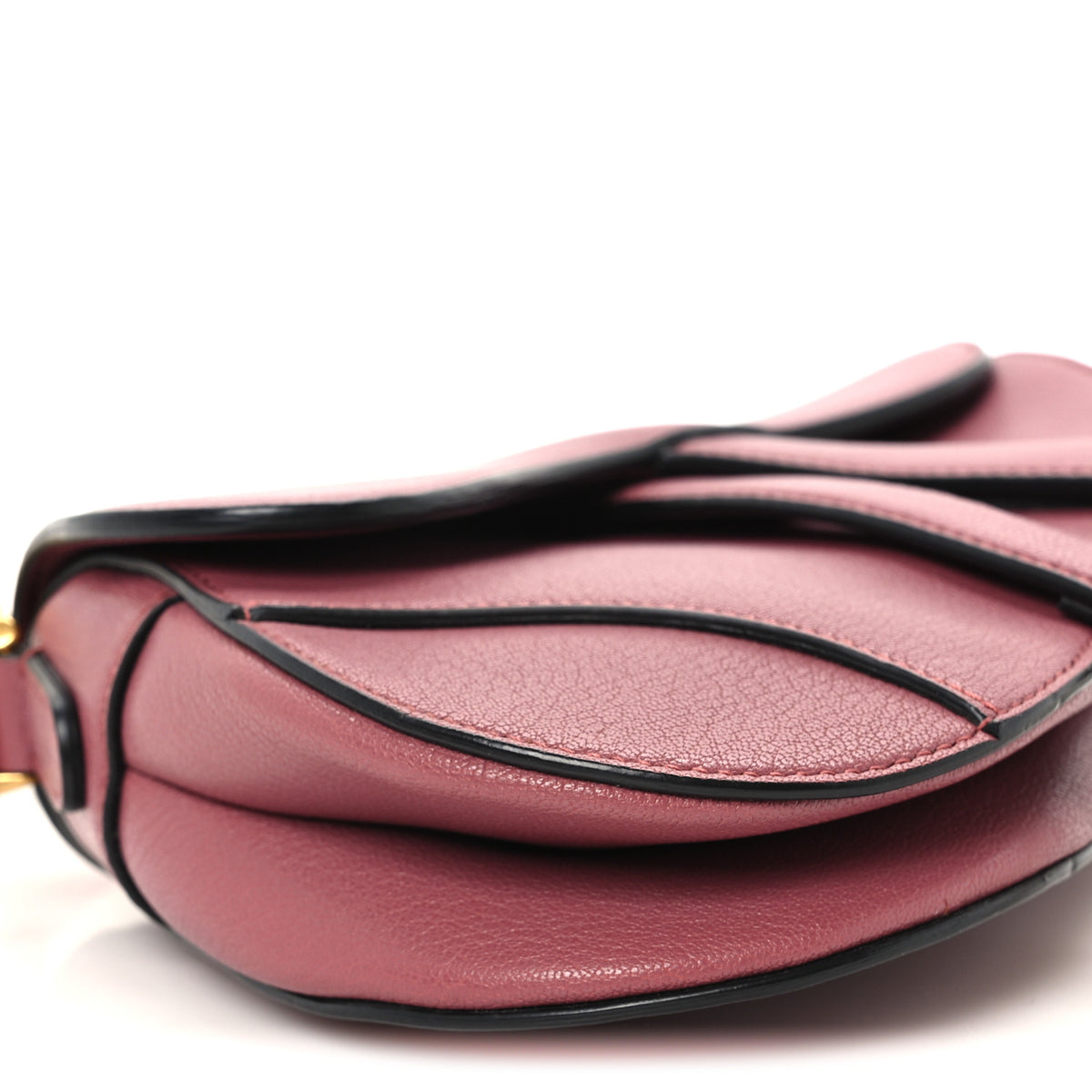 Christian Dior Goatskin Mini Saddle Bag Mallow Rose 8 of 9