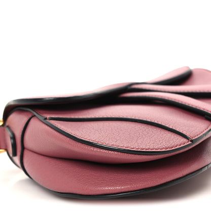 Christian Dior Goatskin Mini Saddle Bag Mallow Rose 8 of 9