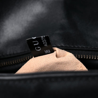 Gucci Calfskin Matelasse Medium GG Marmont Shoulder Bag Black 7 of 15