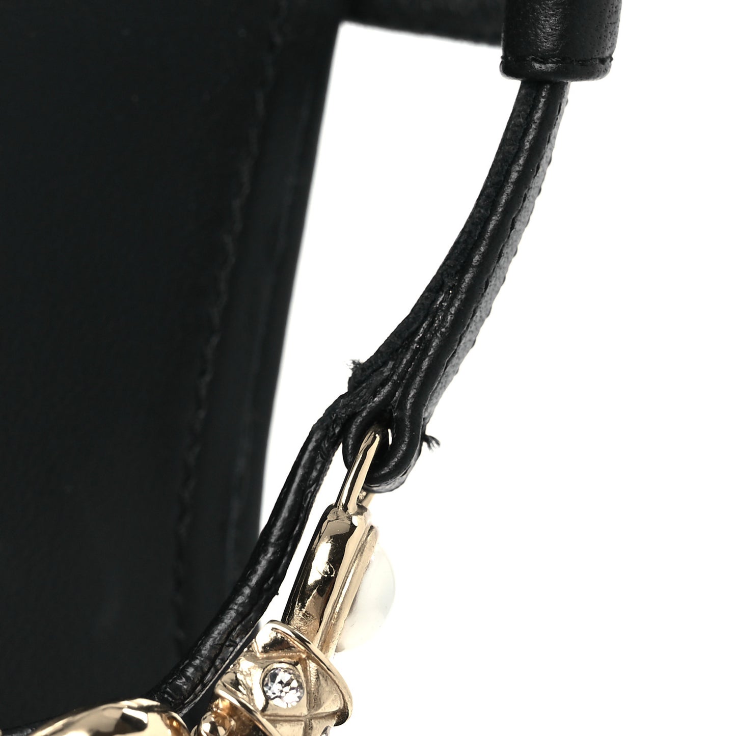 Lambskin Metal Heart Thong Sandals 37 Black