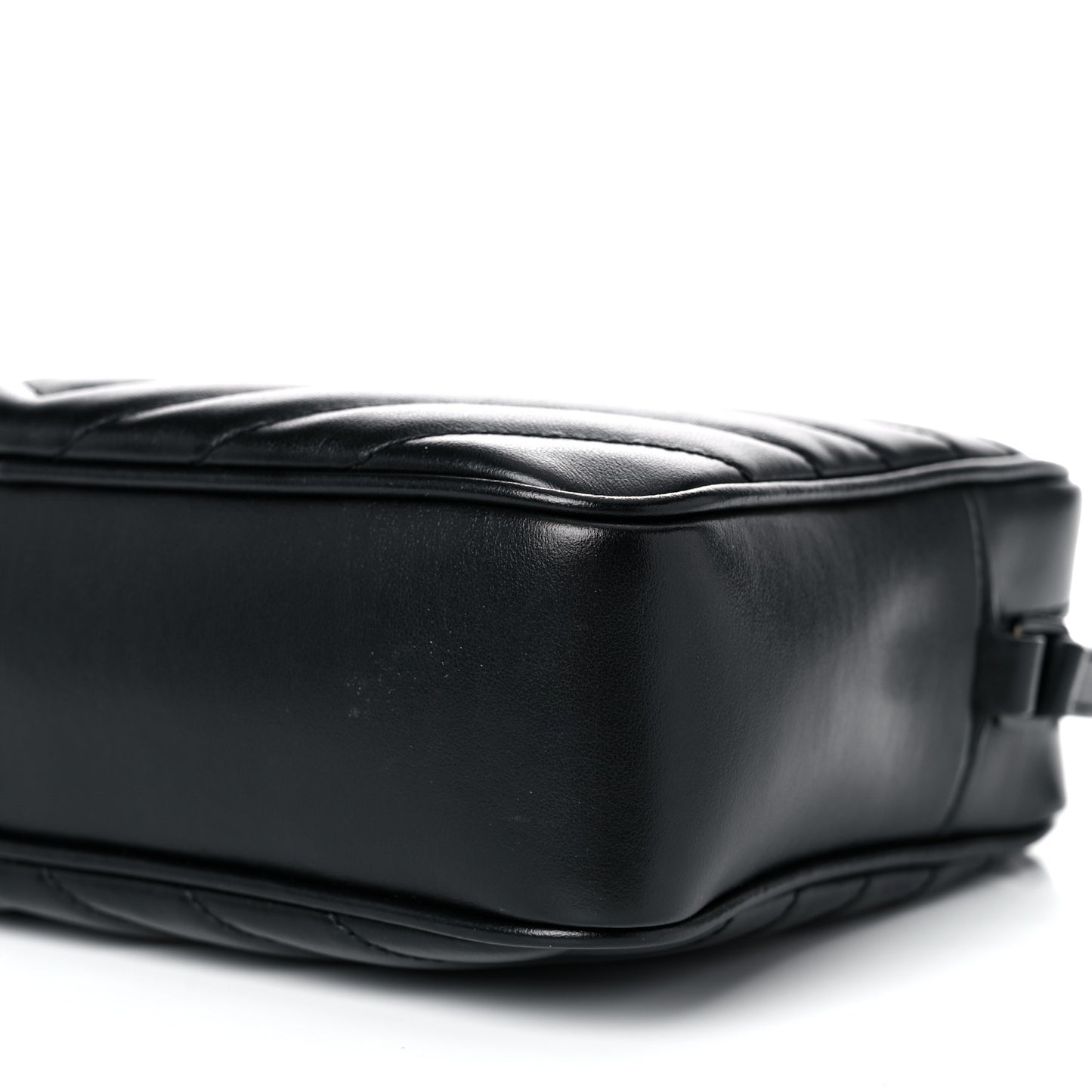 Calfskin Matelasse Monogram Lou Camera Bag Black