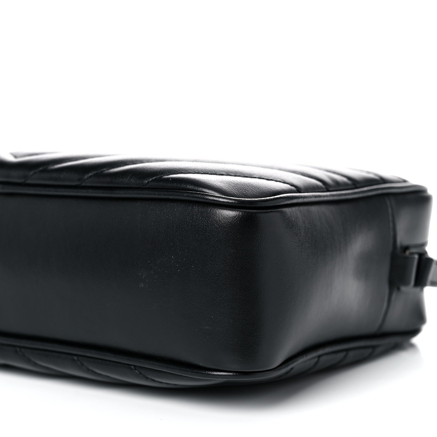 Saint Laurent Calfskin Matelasse Monogram Lou Camera Bag Black 10 of 12