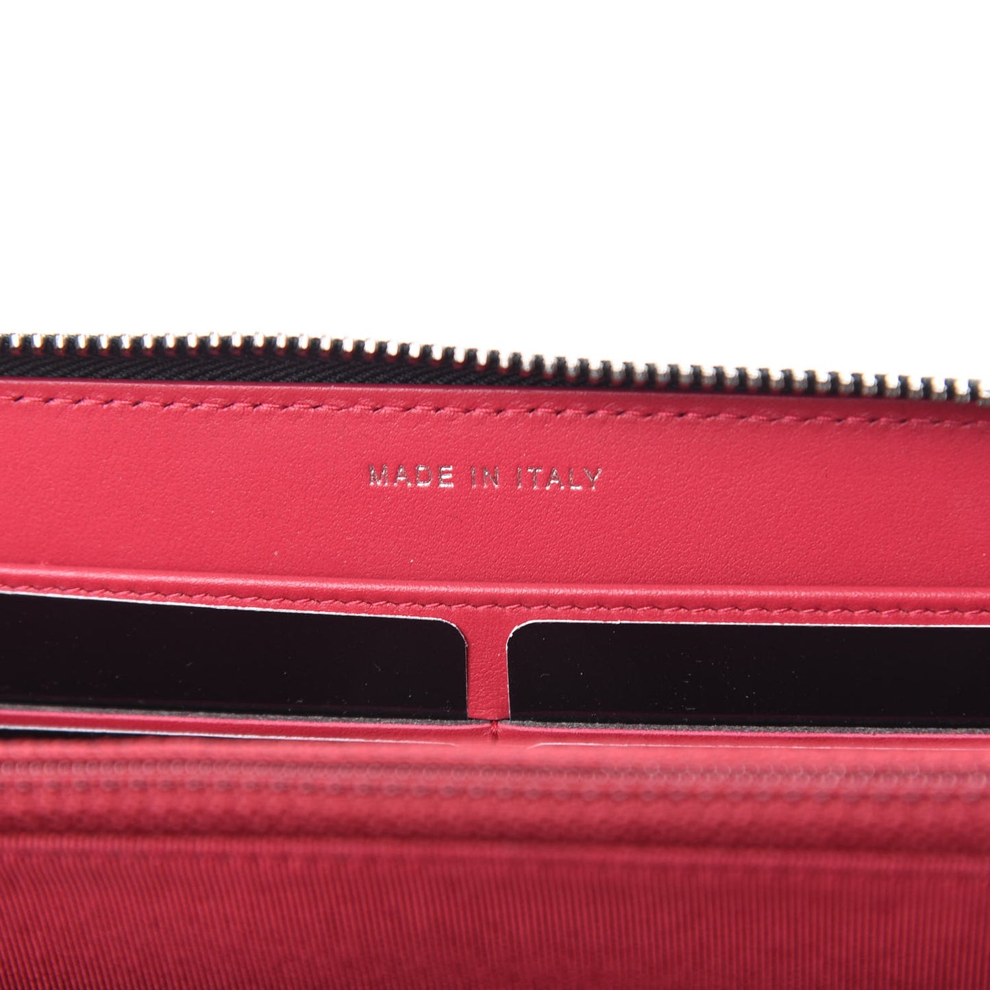 Aged Calfskin Quilted Small Gabrielle Zip Around Wallet Black