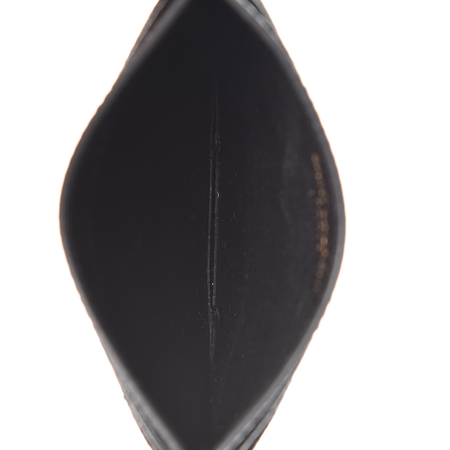 Saint Laurent Grain De Poudre Matelasse Chevron Monogram Credit Card Case Algae 5 of 7