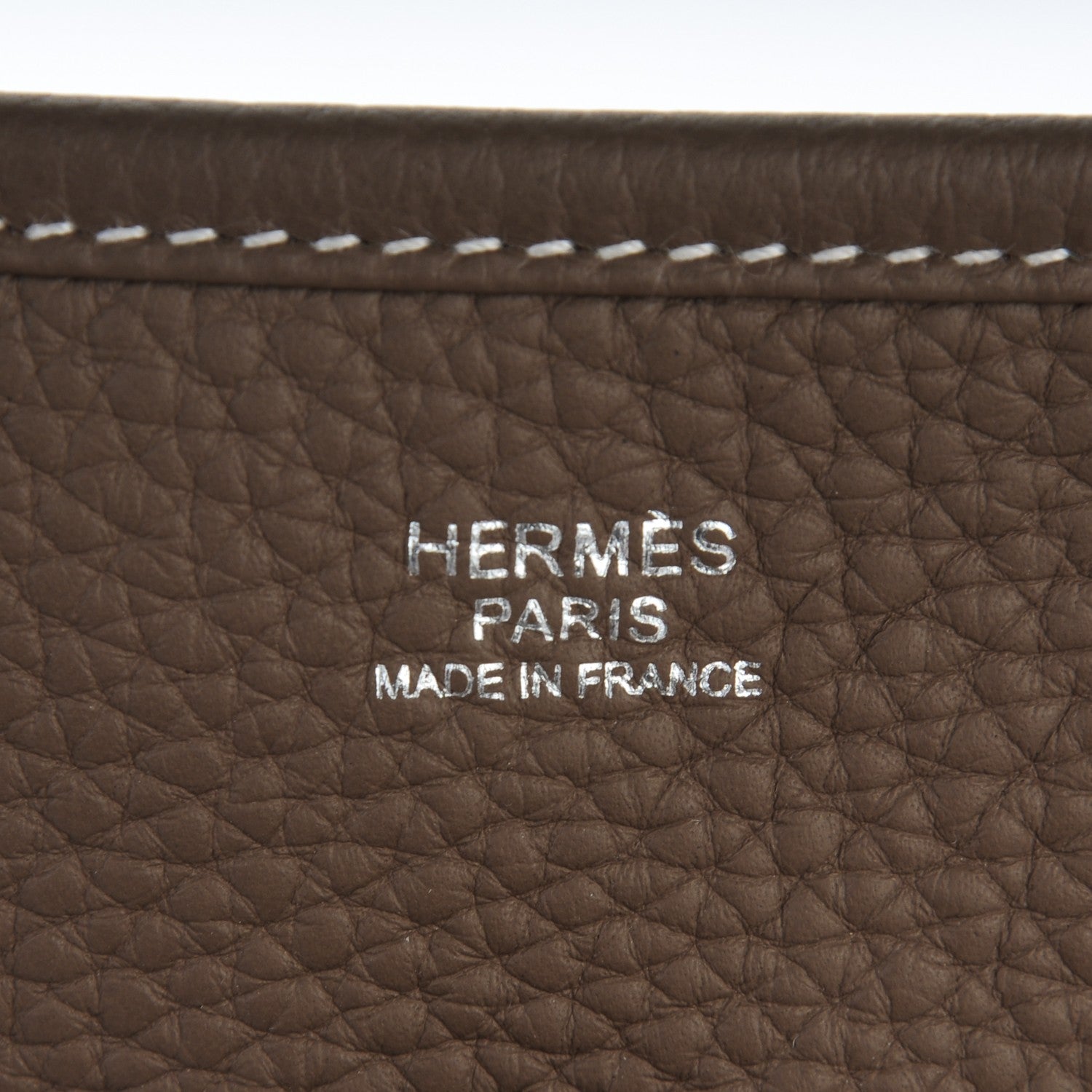 Hermes Taurillon Clemence Evelyne III PM Etoupe 6 of 7