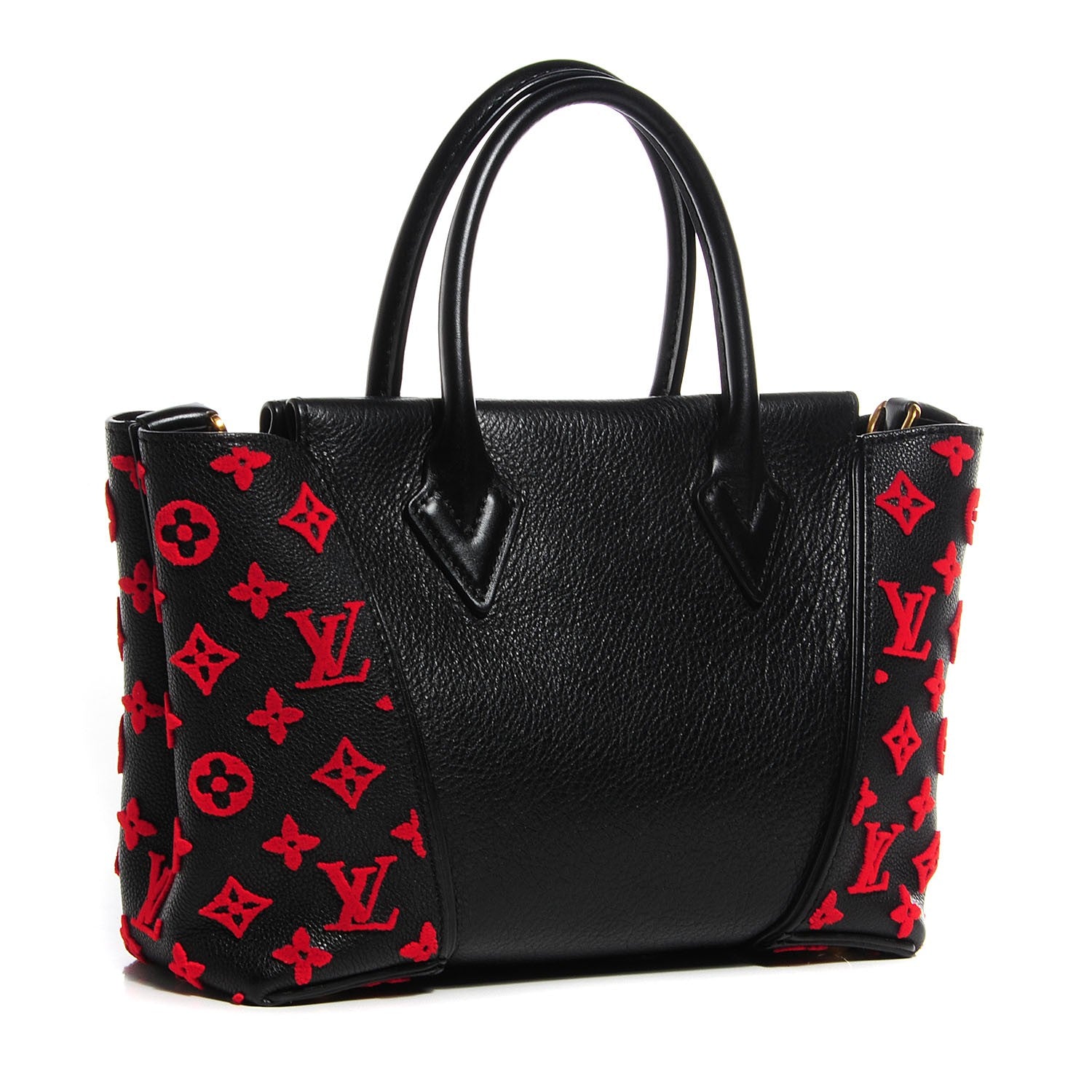Louis Vuitton Veau Cachemire Tote W BB Black 3 of 8