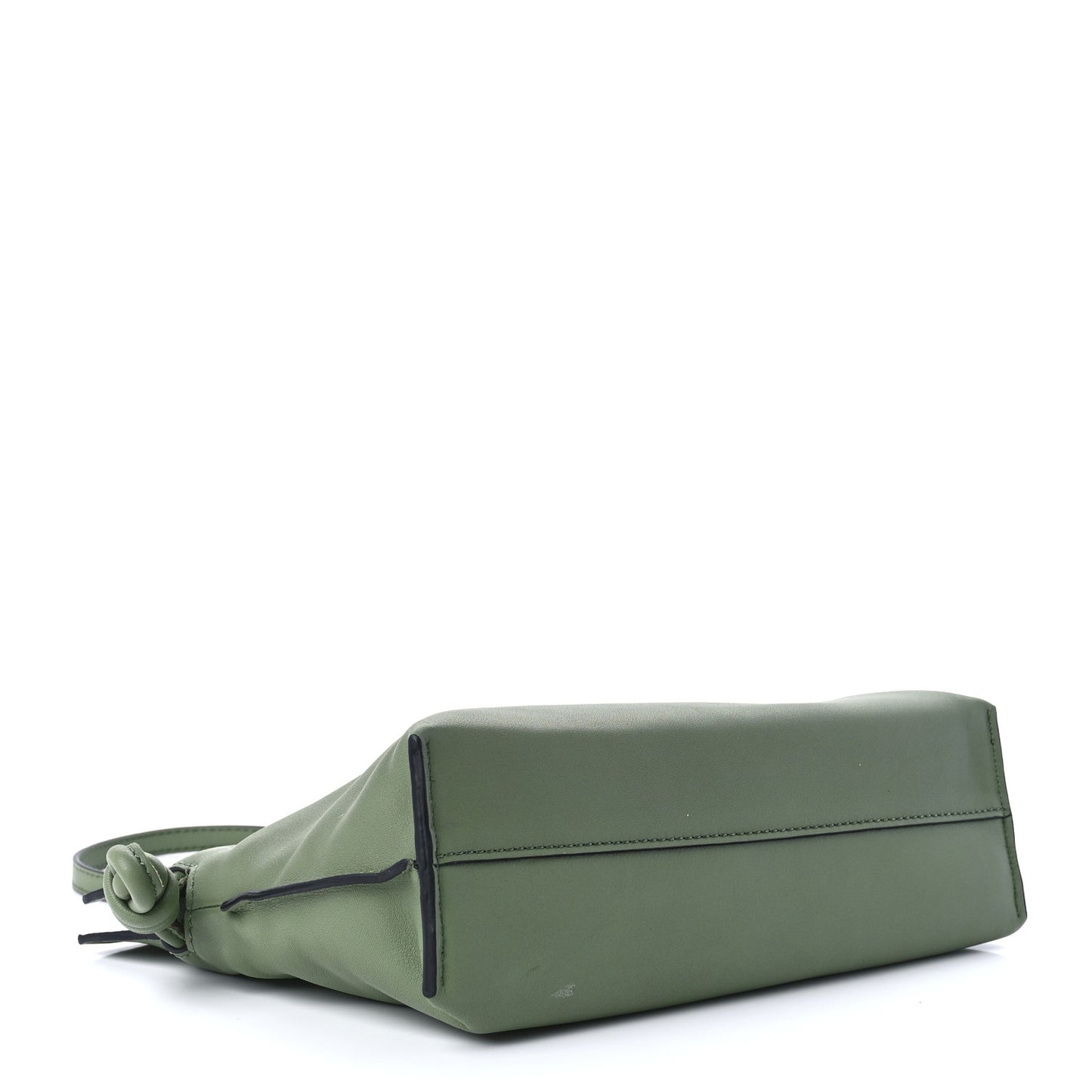 Calfskin Mini Flamenco Knot Clutch Rosemary
