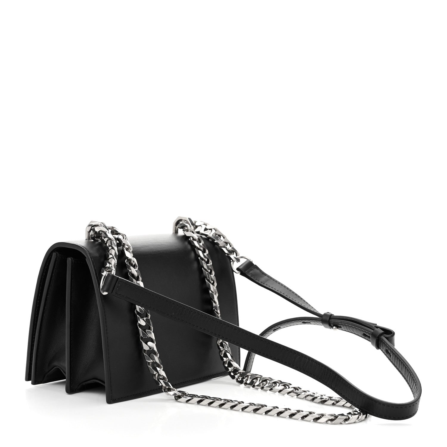 Alexander McQueen Calfskin Knuckle Crossbody Black 3 of 9