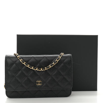Chanel Caviar Quilted Wallet on Chain WOC Black 12 of 12