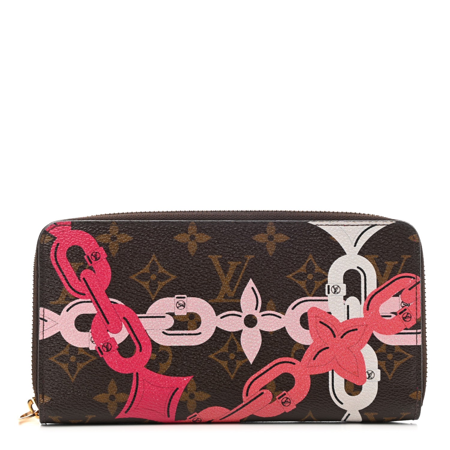 Louis Vuitton Monogram Bay Zippy Wallet Rose Ballerine Poppy 1 of 8