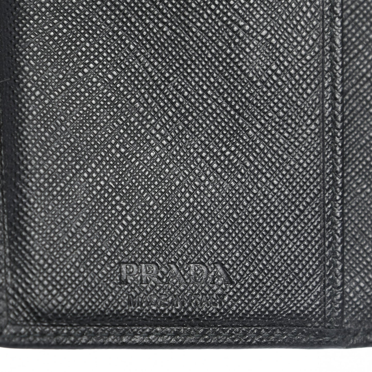 Saffiano Corner Card Holder Black