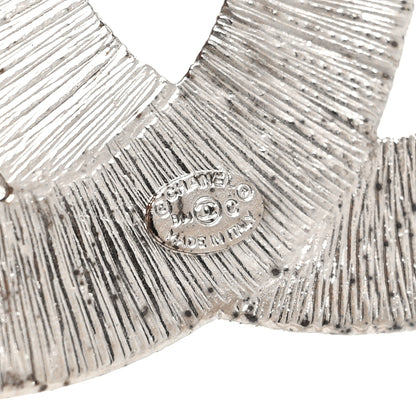 Chanel Baguette Crystal CC Brooch Silver 4 of 4