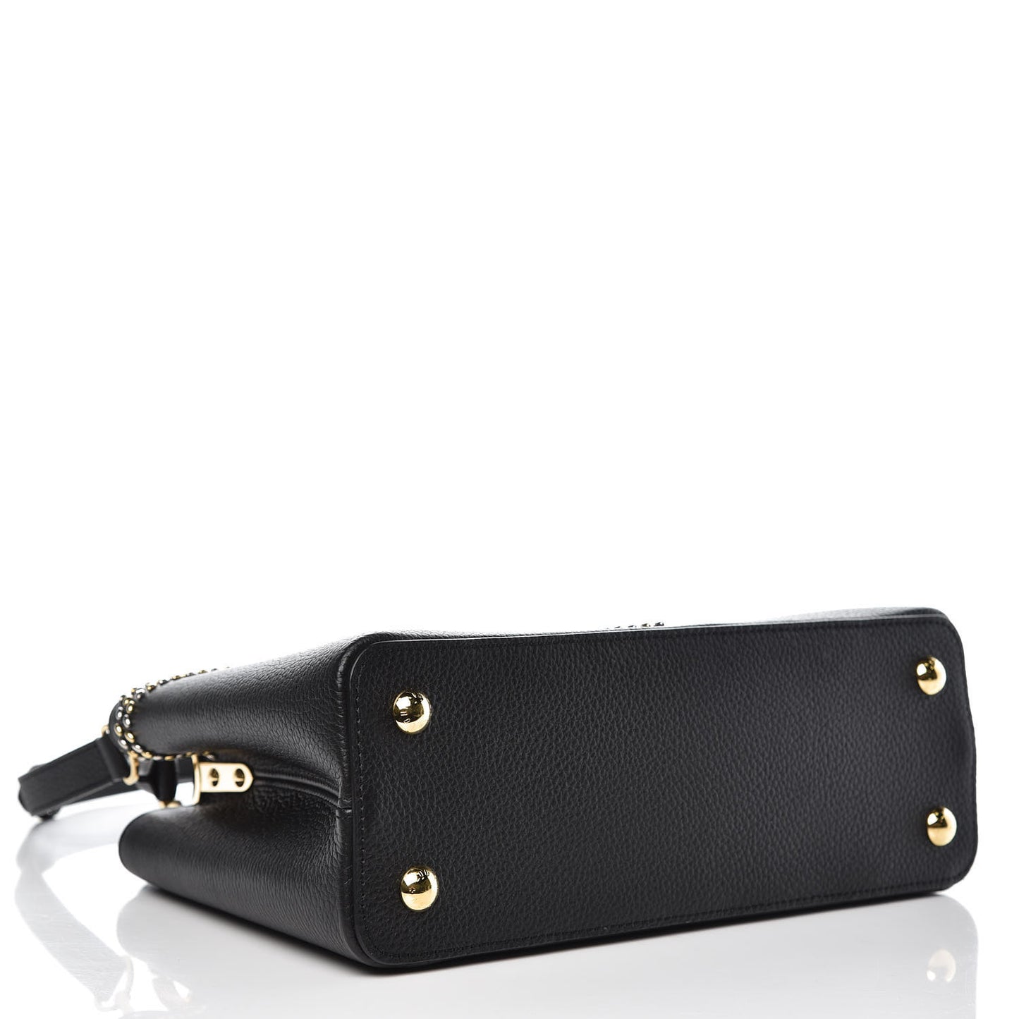 Taurillon Fleur De Lys Capucines PM Black