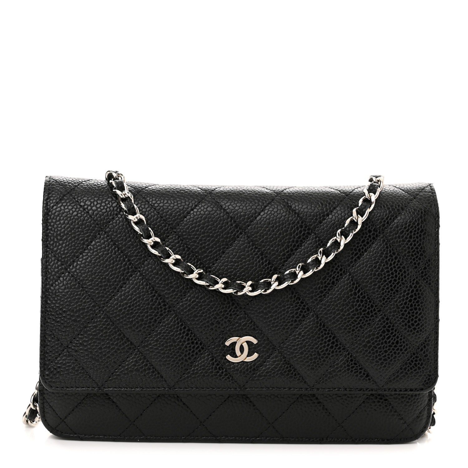 Chanel Caviar Quilted Wallet On Chain WOC Black 1 of 12