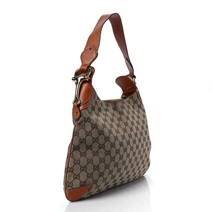 Gucci Monogram Creole Hobo Tobacco 3 of 11