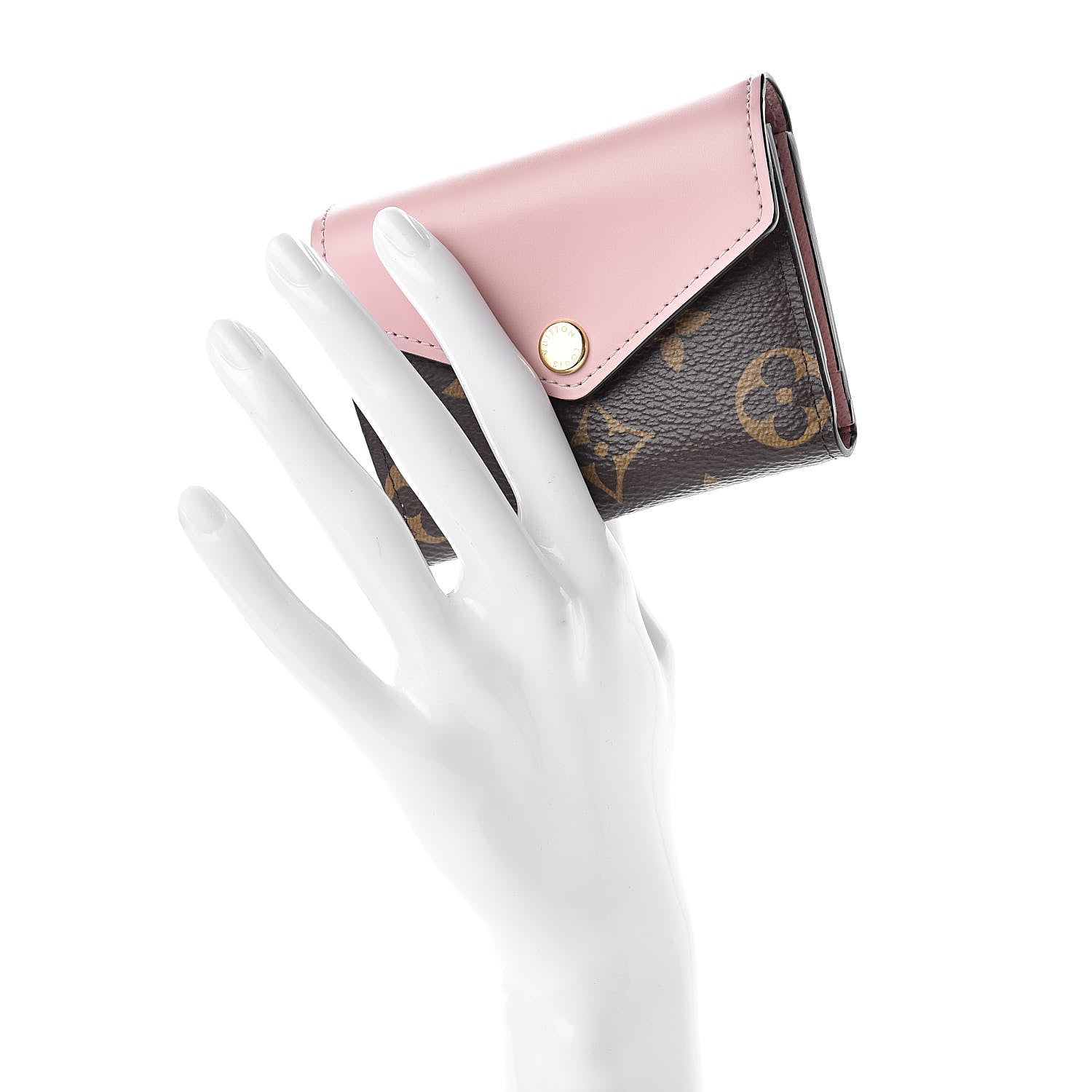 Louis Vuitton Monogram Zoe Wallet Rose Ballerine 2 of 8