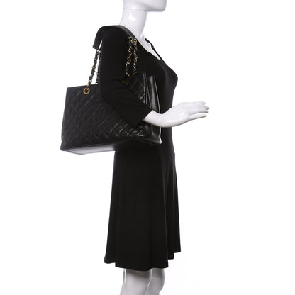Chanel Caviar Quilted Grand Shopping Tote GST Black 2 of 12