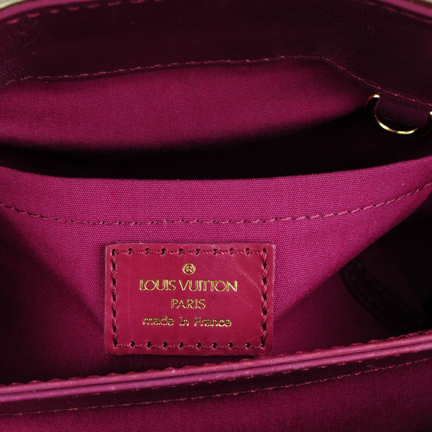 Monogram Denim Quilted Linda Fuchsia