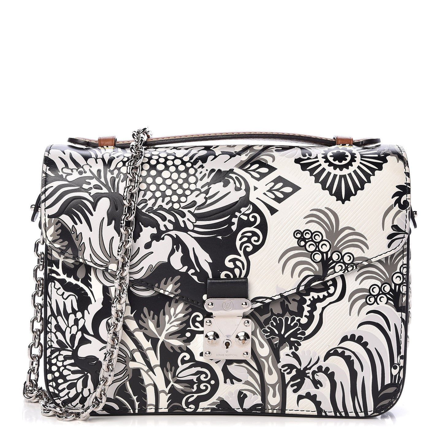 Epi Monogram Floral Pochette Metis Black White